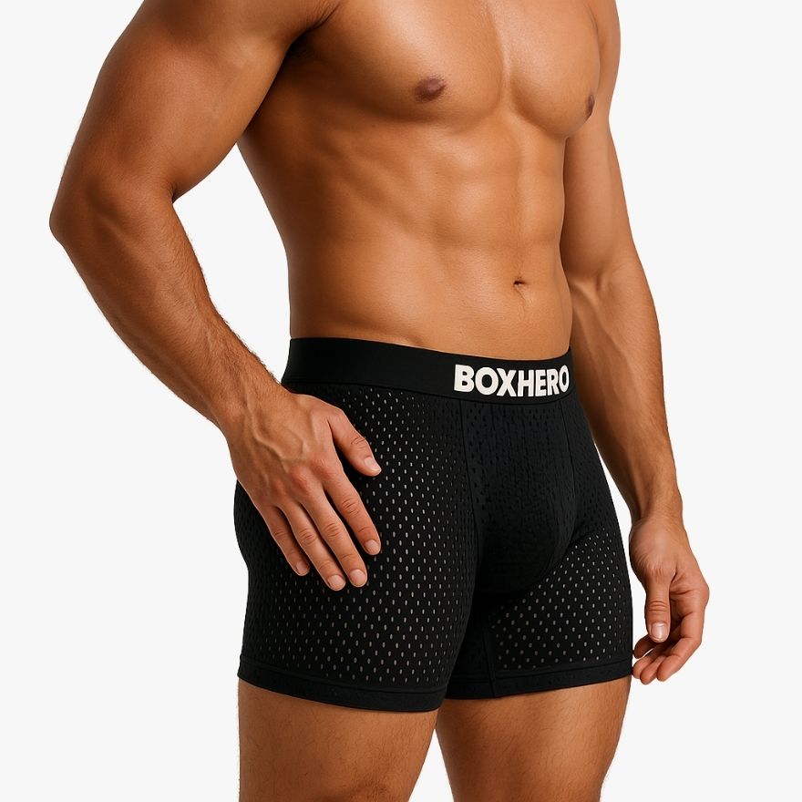Pacote com 16 cuecas boxer boxhero de fibra de bambu